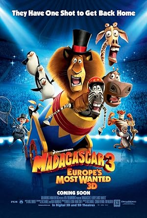 Madagascar 3: Europe's Most Wanted poster